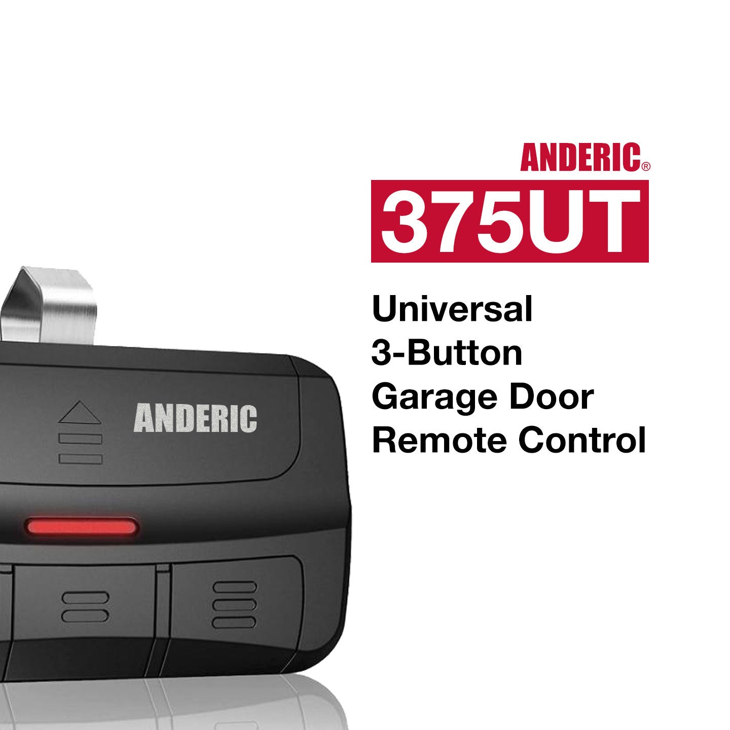 375UT Universal 3-Button Garage Door Opener Remote Control for LiftMaster® Chamberlain® Genie® Craftsman® and More