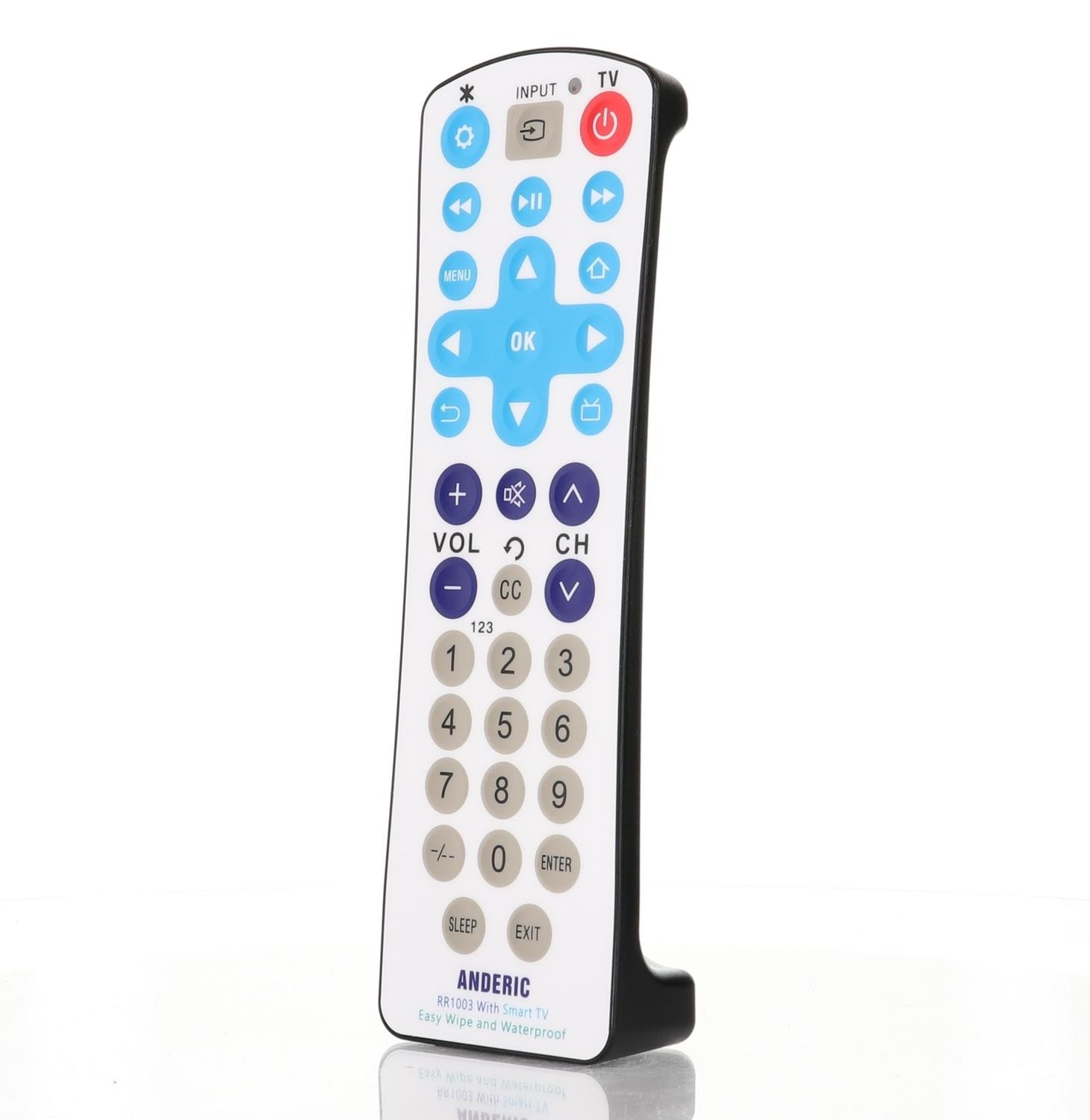 RR1003 Waterproof EzWipe 1-Device Universal Remote Control for Hospitality Smart TVs