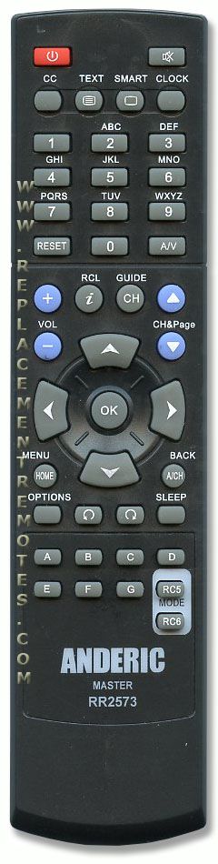 ANDERIC RR2573 Philips Master/Setup Commercial TV Remote Control