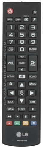 LG AKB74915304 TV Remote Control