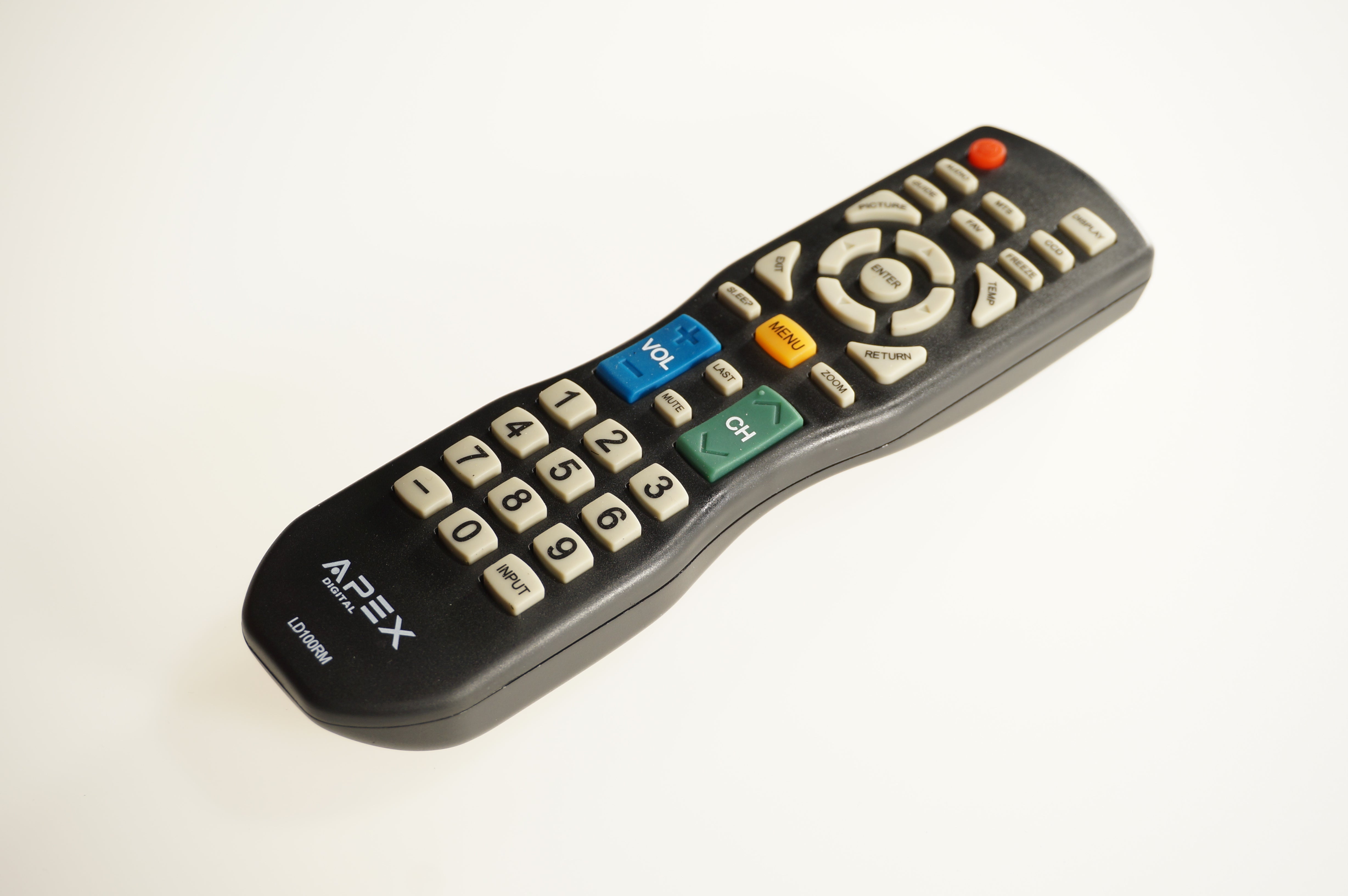 APEX LD100RM TV Remote Control