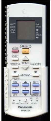 Panasonic A75C2913 Air Conditioner Unit Remote Control