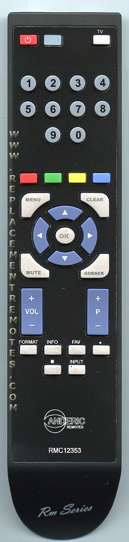 ANDERIC RMC12353 RCA TV Remote Control