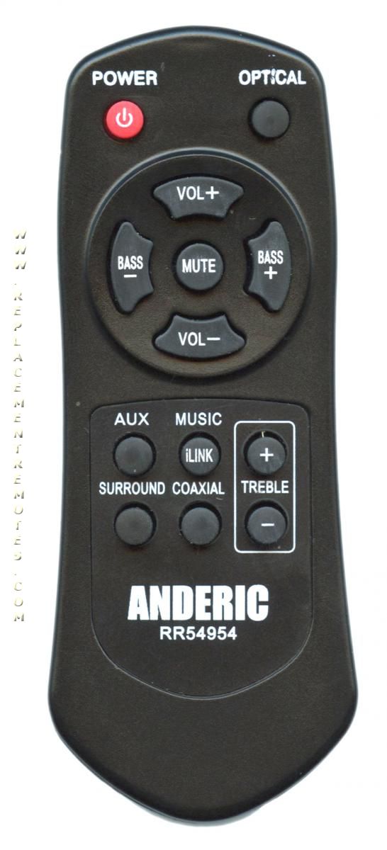 ANDERIC RR54954 Philips Sound Bar System Remote Control