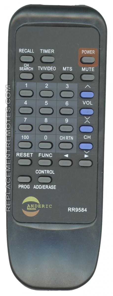 ANDERIC RR9584 Toshiba TV Remote Control