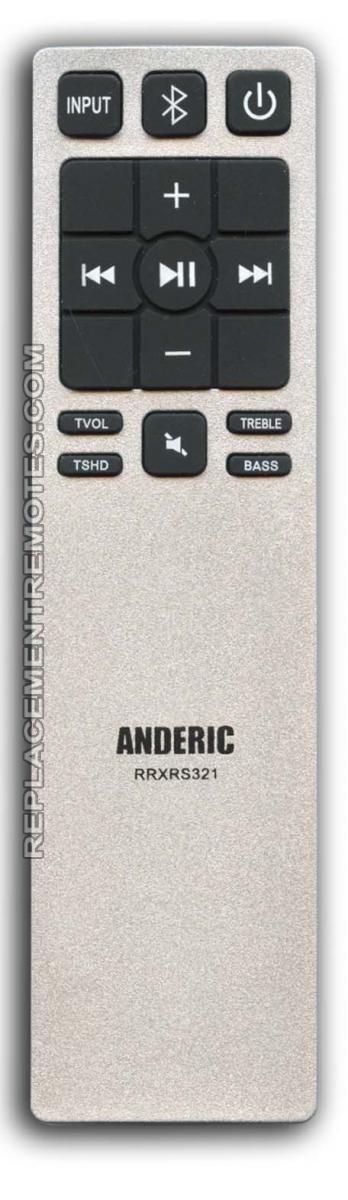 ANDERIC RRXRS321 for Vizio Sound Bar System Remote Control