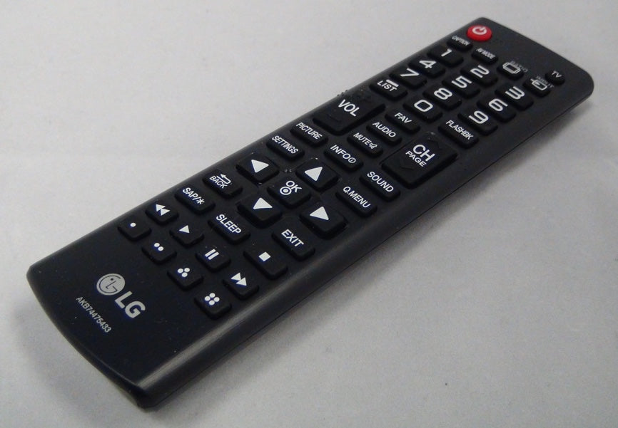 LG AKB74475433 TV Remote Control - www.ReplacementRemotes.com