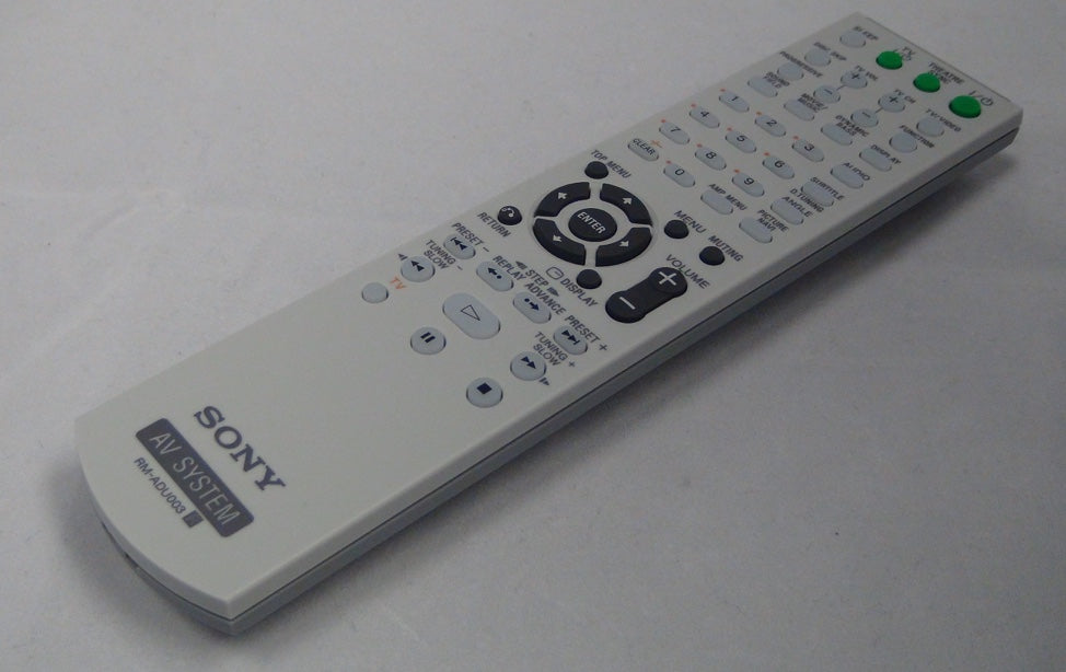 SONY RMADU003 Audio/Video Receiver Remote Control - www.ReplacementRemotes.com