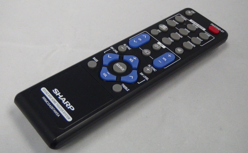 SHARP RRMCGA297AWSA Sound Bar System Remote Control - www.ReplacementRemotes.com