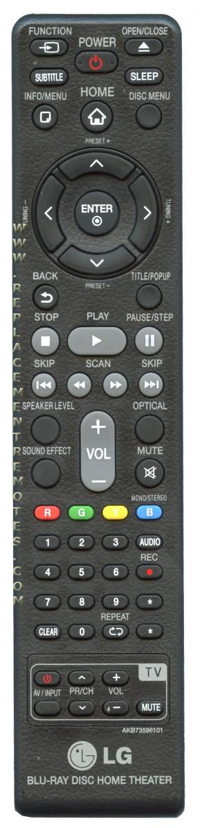 LG AKB73596101 Blu-Ray & Home Theater System Remote Control