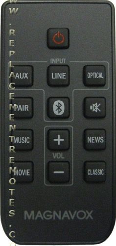 Magnavox WIR113001FA01 Sound Bar System Remote Control