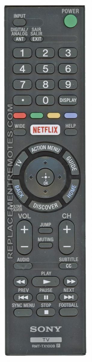 SONY RMTTX101U TV Remote Control