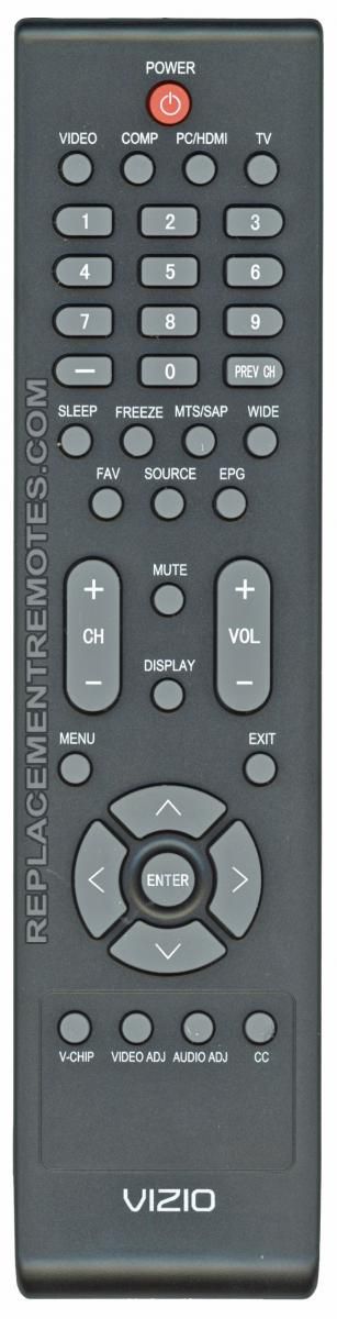 VIZIO VR6 TV Remote Control