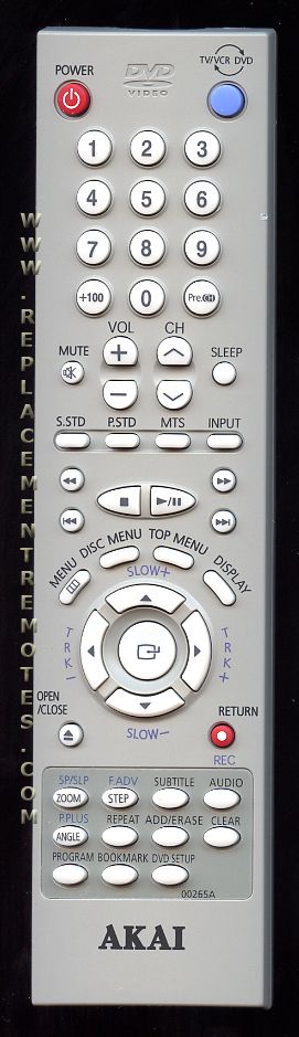 Akai AA5900265A DVD Remote Control