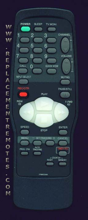 Orion 07660CG050 TV/VCR Remote Control