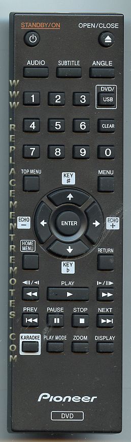 Pioneer 076E0PP161 DVD Remote Control