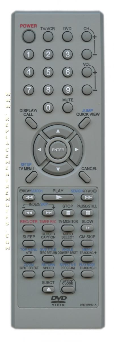 Orion 076N0HH010 TV/VCR/DVD Remote Control