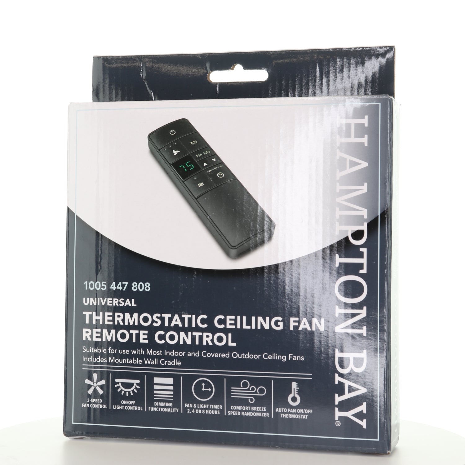 Hampton Bay 3-Speed Universal Ceiling Fan Kit with Thermostatic Remote Control (Damp Rated)