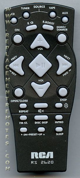 RCA RS2620 Audio Remote Control