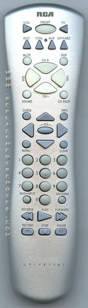 RCA RCR160TFM1 TV Remote Control