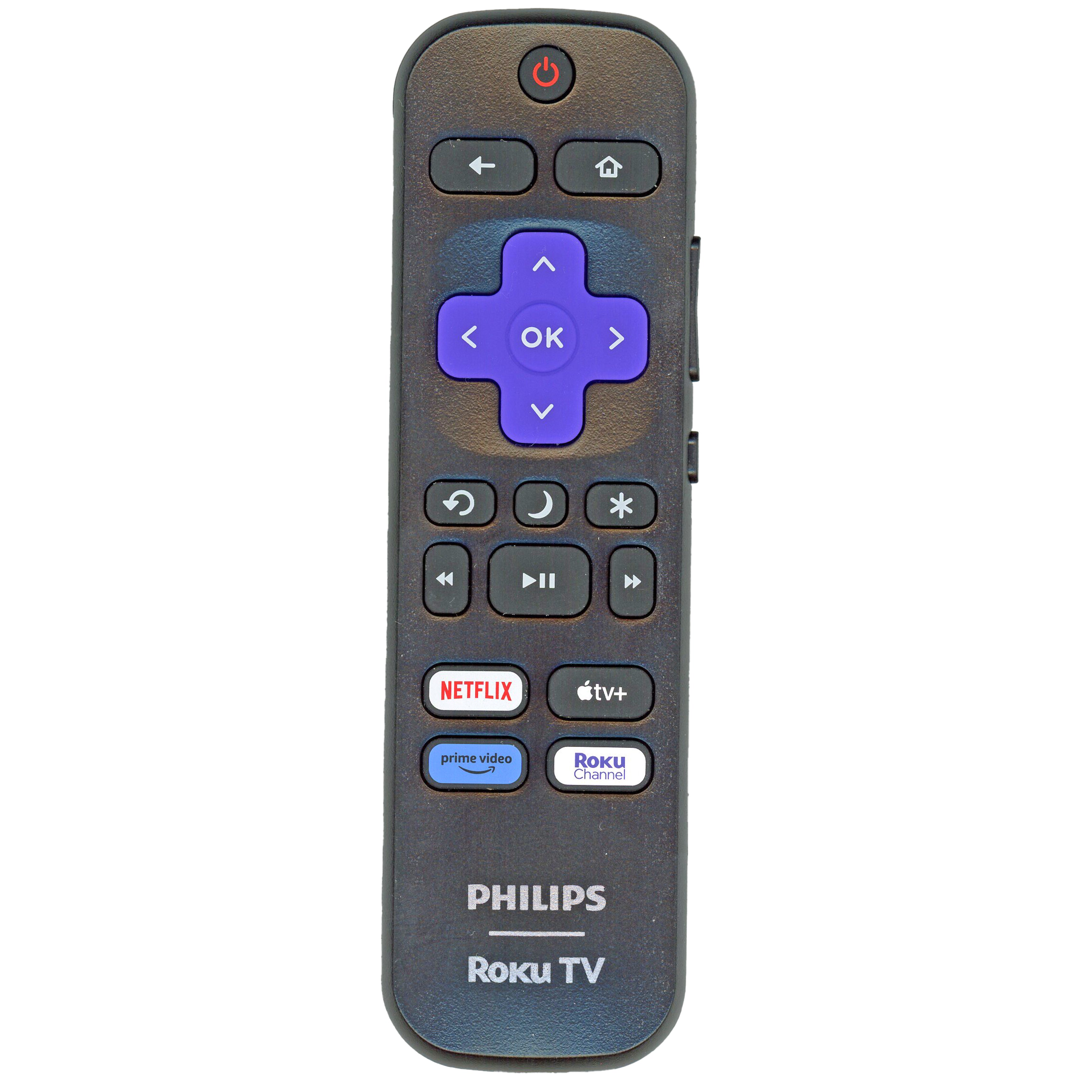 Télécommande TV PHILIPS RCALIR 2024 Roku - Netflix, Apple TV+, Prime Video, Roku Channel - 3026000067