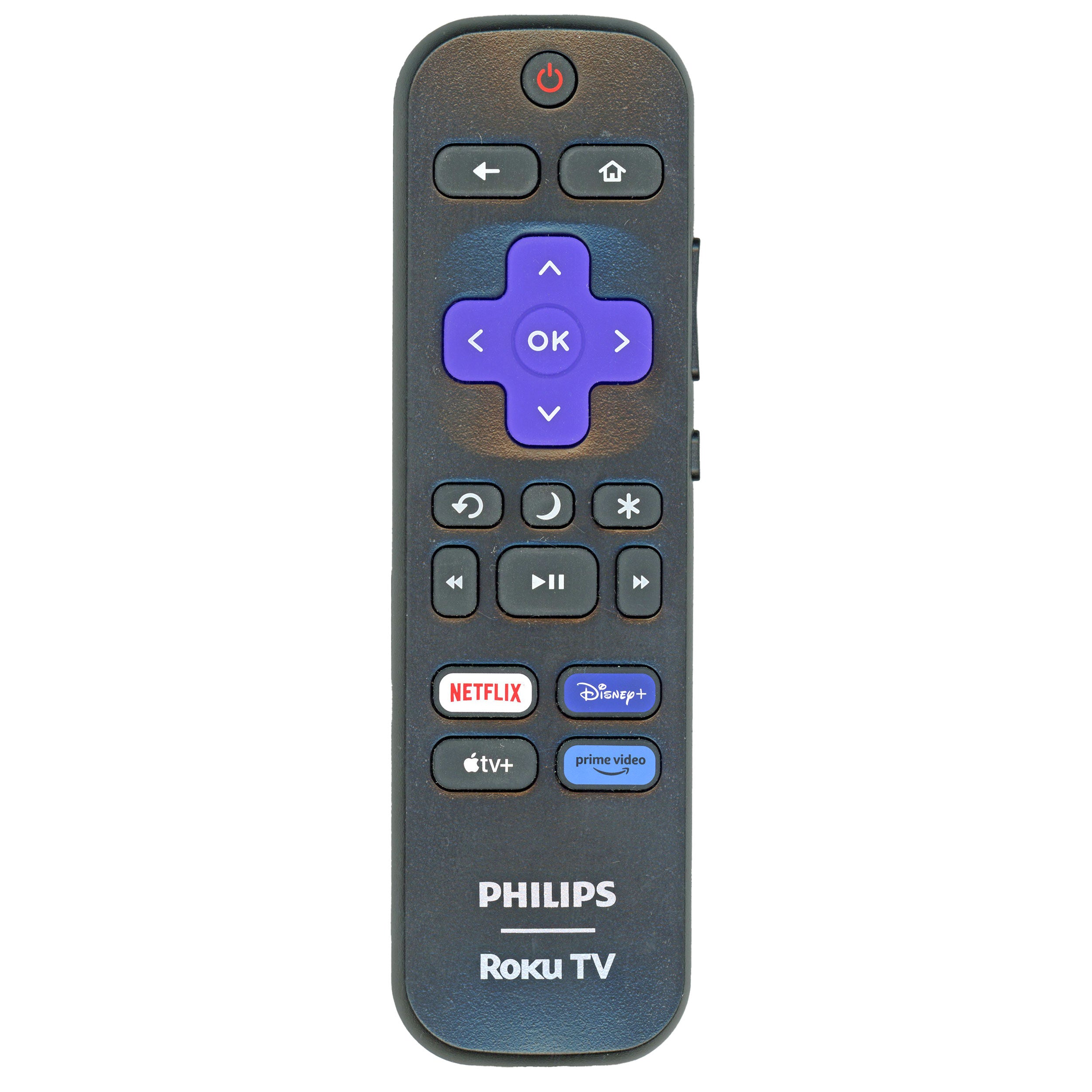 Philips RCALIR 2024 ROKU TV Remote Control - Netflix, Disney, Apple TV +, Prime Video - 3026000182