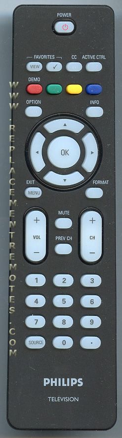 Philips RC2033601/01 TV Remote Control