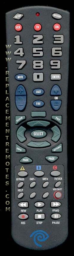 Time Warner 3MBXXXB04 Cable Remote Control