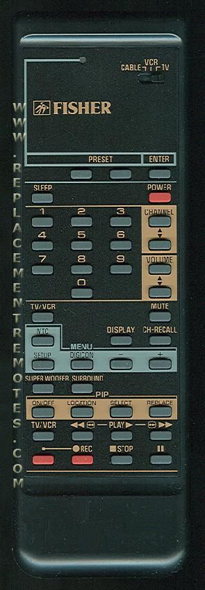 Fisher 6102371338 TV Remote Control