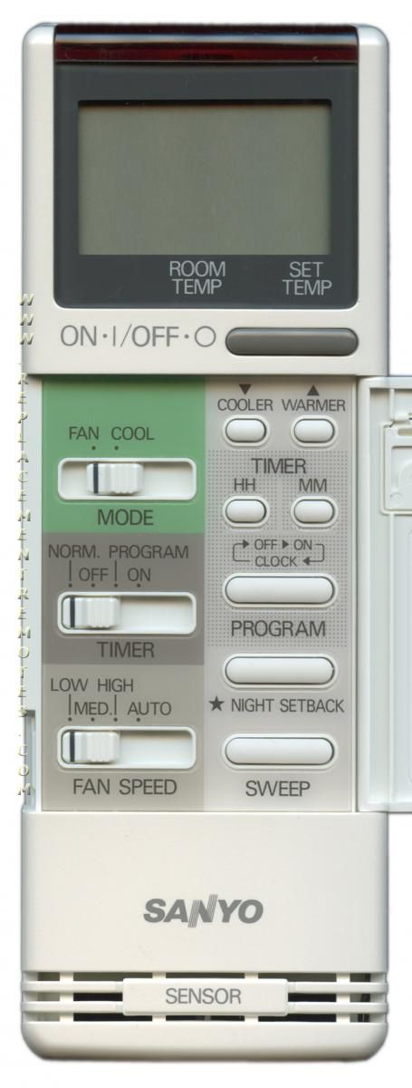 Sanyo XS3622 Air Conditioner Remote Control