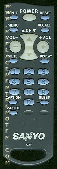 Sanyo FXTB TV Remote Control