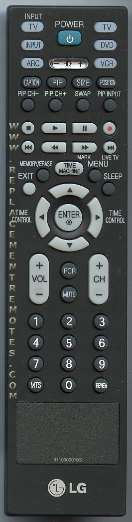 LG 6710900010S TV Remote Control