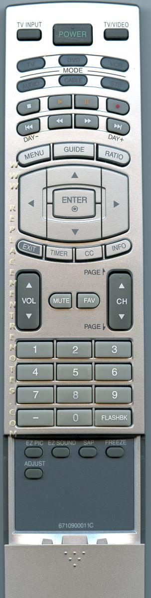 LG 6710900011C TV Remote Control