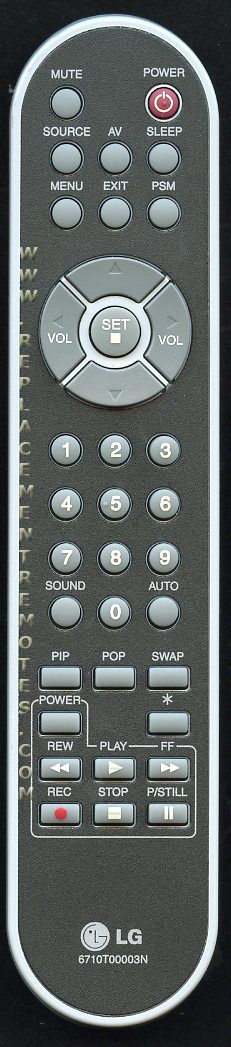 LG 6710T00003N TV Remote Control