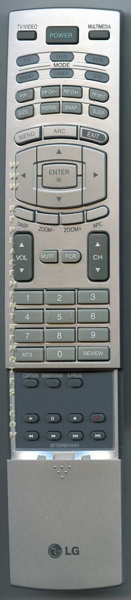 LG 6710V00141H TV Remote Control