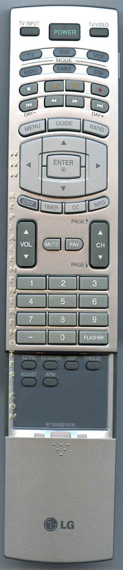 LG 6710V00141N TV Remote Control