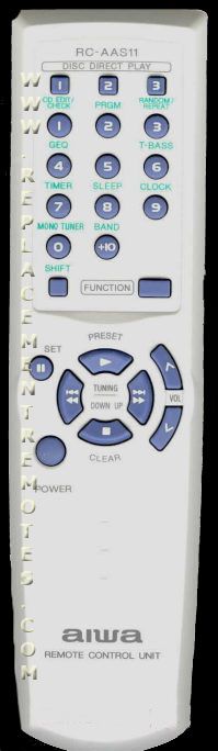 Aiwa RCZAS11 Audio Remote Control