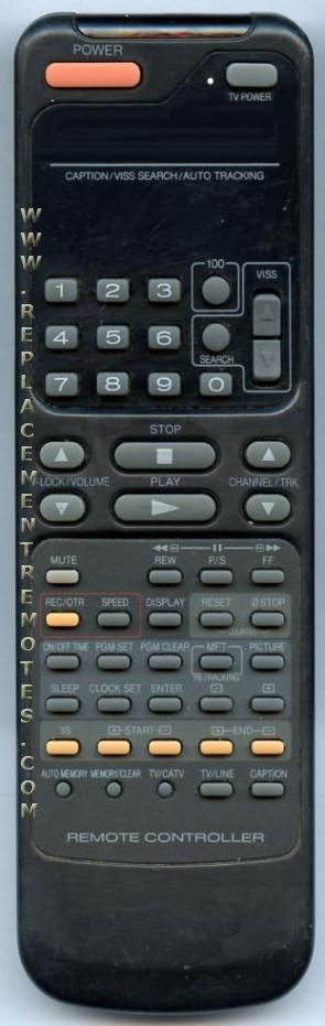 Daewoo 97P1089300 TV/VCR Remote Control