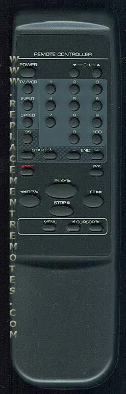 Daewoo 97P1R2BR01 VCR Remote Control