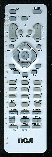 RCA RCR311TBM2 TV/DVD Remote Control