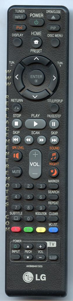 LG AKB69491503 Home Theater Remote Control