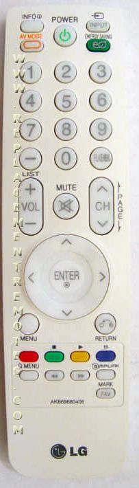 LG AKB69680406 TV Remote Control