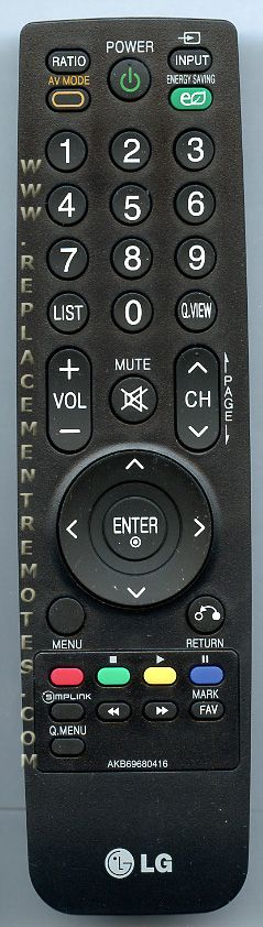 LG AKB69680416 TV Remote Control