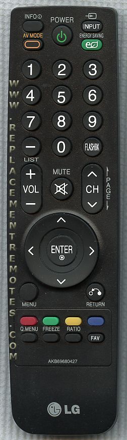 LG AKB69680427 TV Remote Control