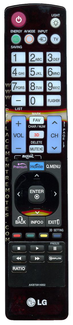 LG AKB72914052 TV Remote Control