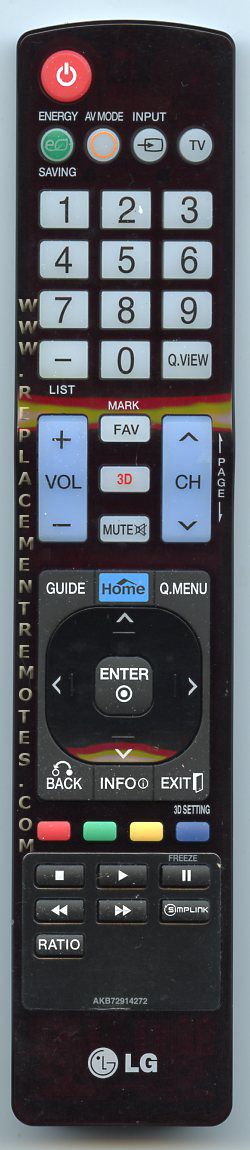 LG AKB72914272 TV Remote Control