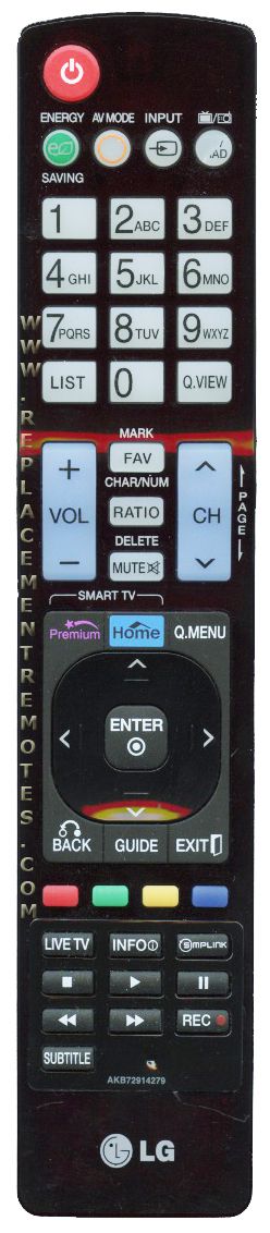 LG AKB72914279 TV Remote Control