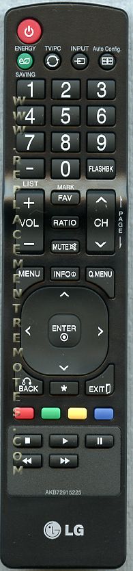 LG AKB72915225 TV Remote Control