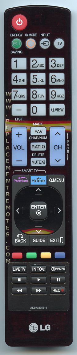 LG AKB73275616 TV Remote Control