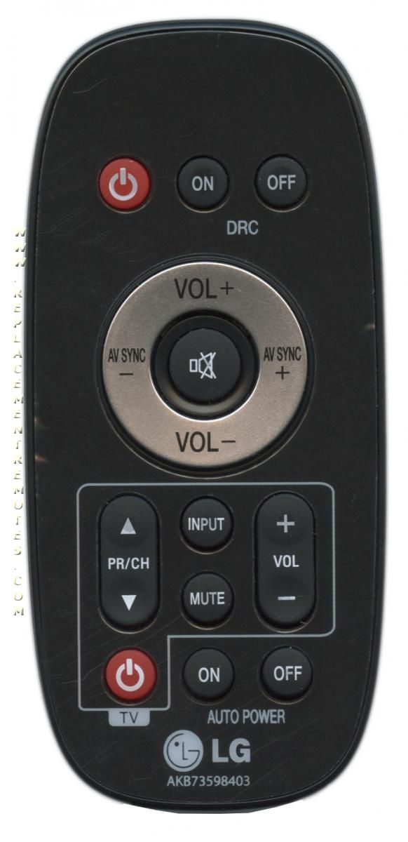 LG AKB73598403 Home Theater Remote Control